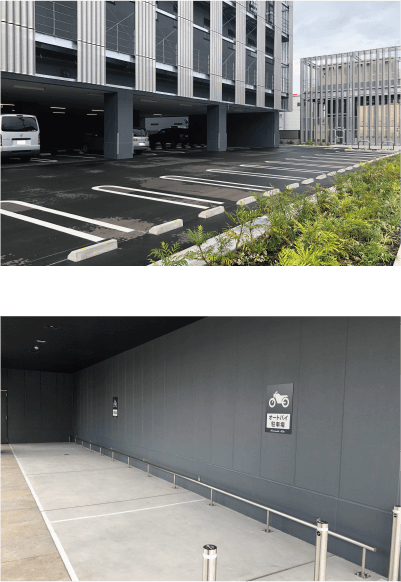 無料駐車場・駐輪場